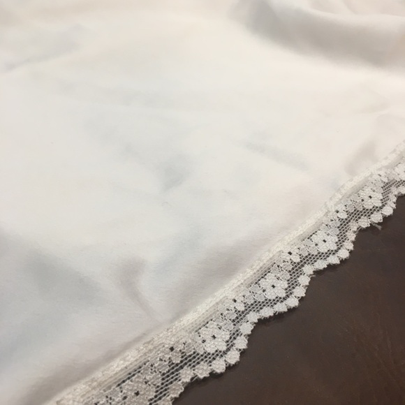 Ralph Lauren Ivory Satin Lace-Trimmed Chemise NWOT - Picture 6 of 8